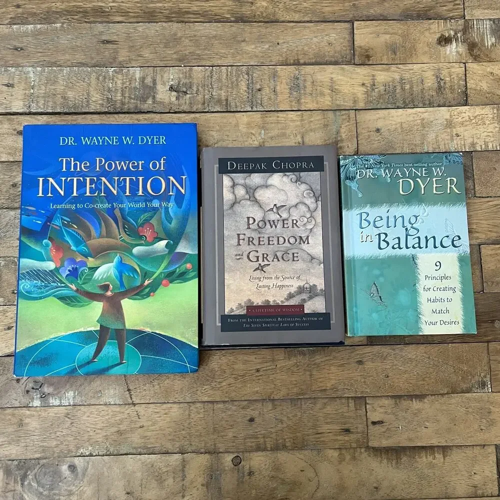 Dr. Wayne Dyer & Deepak Chopra Self-help and Personal Growth Book Lot of 3